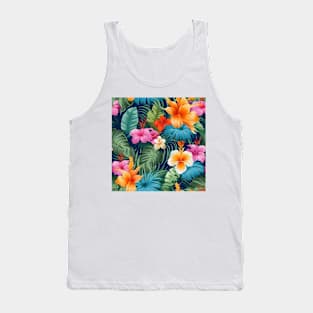 Tropical Flowers Pattern 3 Tank Top